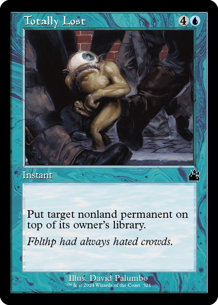 Totally Lost (Retro Frame) [RVR - 321] - Cartes Sportives Rive Sud