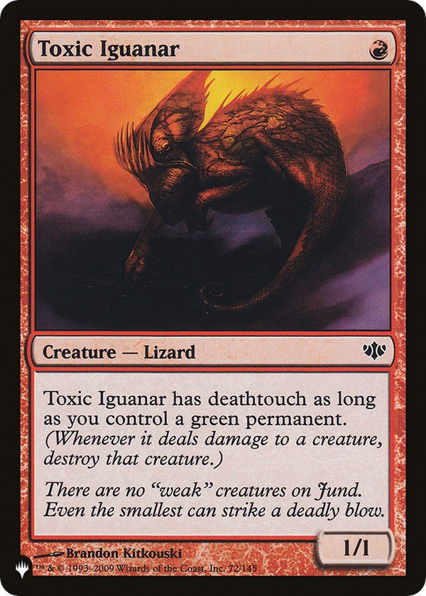 Toxic Iguanar [LIST - 72/145] - Cartes Sportives Rive Sud
