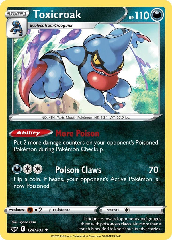 Toxicroak [SWSH01 - 124/202] - Cartes Sportives Rive Sud