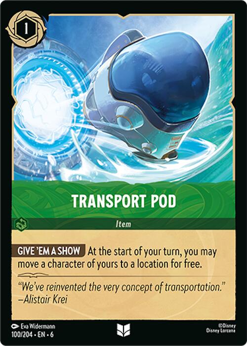 Transport Pod [6 - 100/204] - Cartes Sportives Rive Sud
