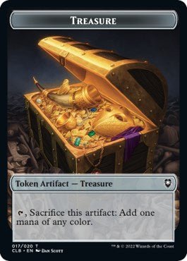 Treasure // Goat Double - Sided Token [CLB - 17 // 1] - Cartes Sportives Rive Sud