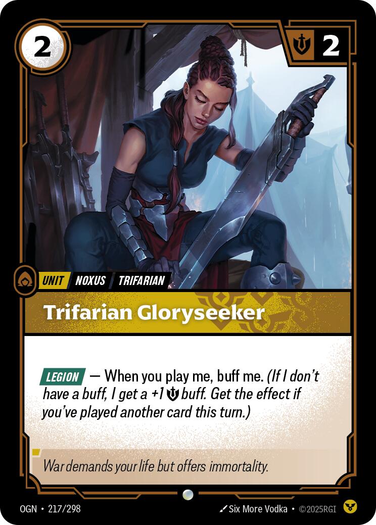 Trifarian Gloryseeker [OGN - 217/298] - Cartes Sportives Rive Sud