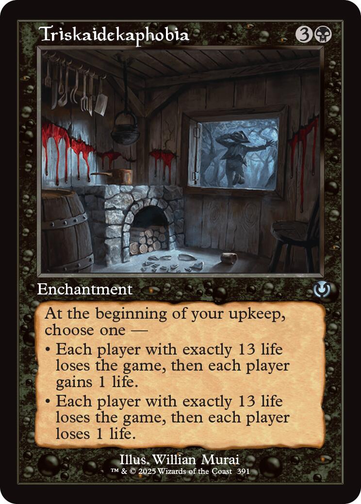 Triskaidekaphobia (Retro Frame) [INR - 391] - Cartes Sportives Rive Sud