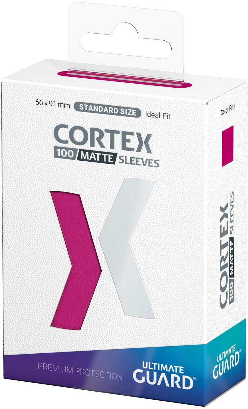 Ultimate Guard Cortex Standard Sleeves Matte Pink 100CT - Cartes Sportives Rive Sud