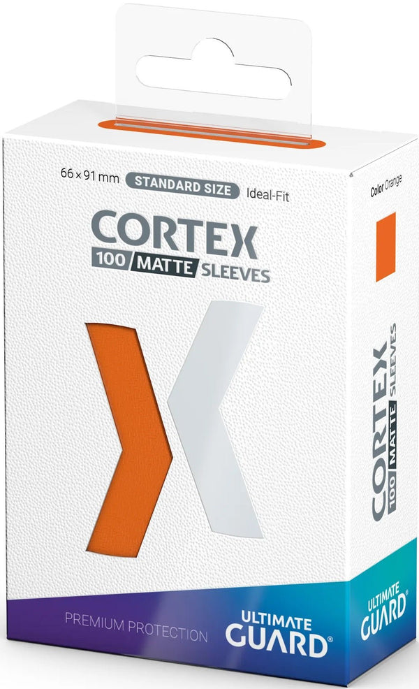 Ultimate Guard Cortex Standard Slevves Matte Orange 100CT - Cartes Sportives Rive Sud