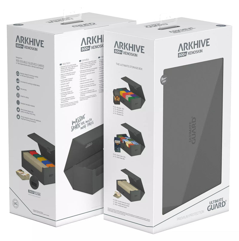 Ultimate Guard Deck Case Arkhive 800+ Monocolor Grey - Cartes Sportives Rive Sud