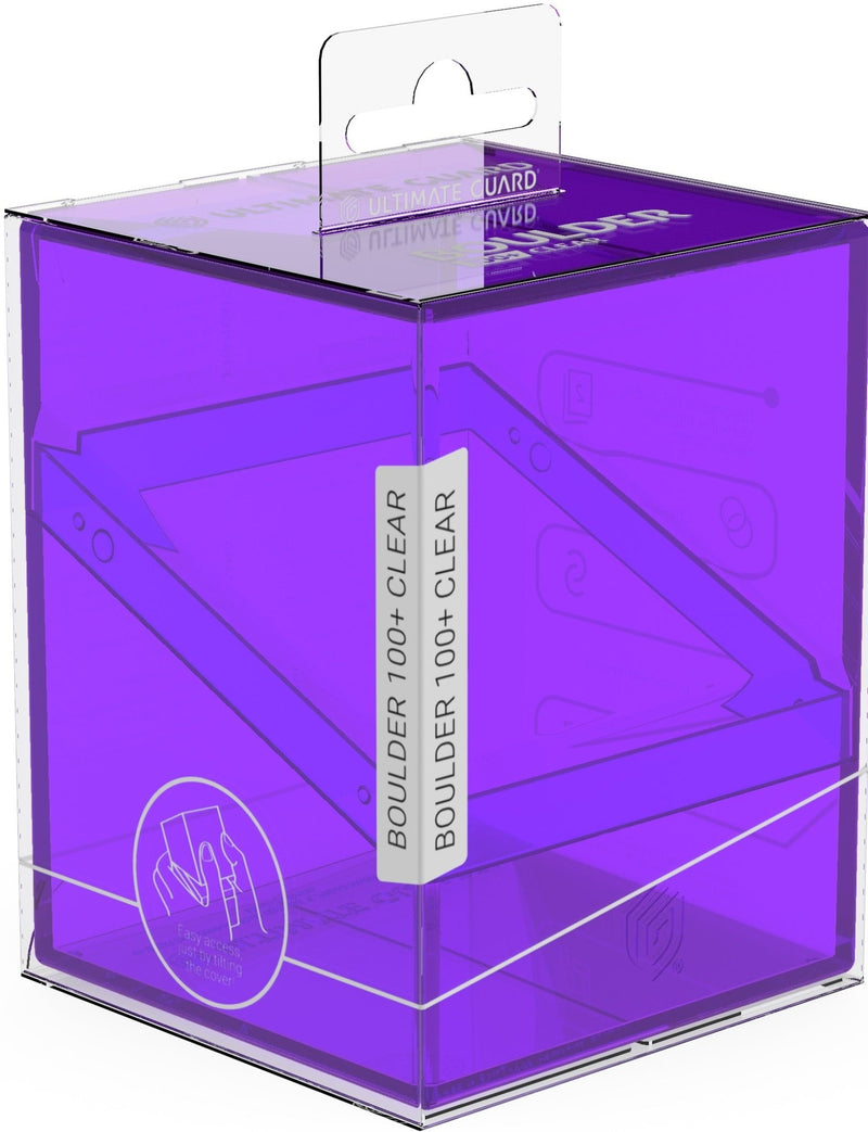 Ultimate Guard Deck Case Boulder 100+ Clear Amethyst - Cartes Sportives Rive Sud