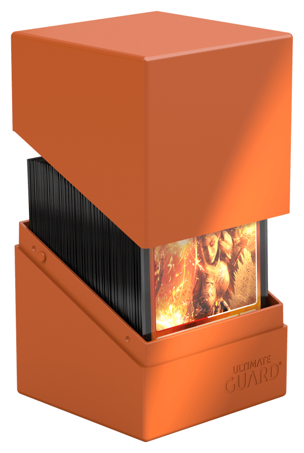 Ultimate Guard Deck Case Boulder 100+ Solid Orange - Cartes Sportives Rive Sud