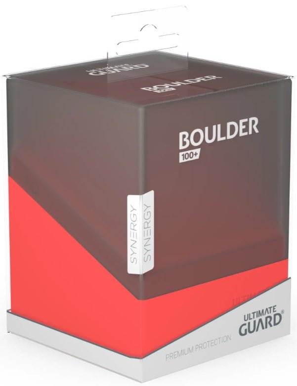 Ultimate Guard Deck Case Boulder 100+ Synergy Black/Red - Cartes Sportives Rive Sud