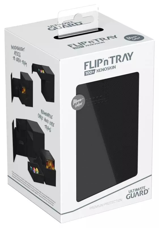 Ultimate Guard Flip N Tray Deck Case 100+ Monocolor Black - Cartes Sportives Rive Sud