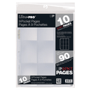 Ultra Pro 9 - Pocket Retail Page Standard Size Cards (10ct) - Cartes Sportives Rive Sud