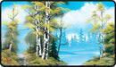 Ultra Pro Playmat Bob Ross Lakeside Path Black Stitched - Cartes Sportives Rive Sud