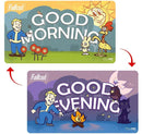 Ultra Pro Playmat Fallout Vault Boy Good Morning / Good Evening Double Sided (Pre - Order) - Cartes Sportives Rive Sud