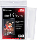 Ultra Pro Soft Sleeves 5 X 7 100ct - Cartes Sportives Rive Sud
