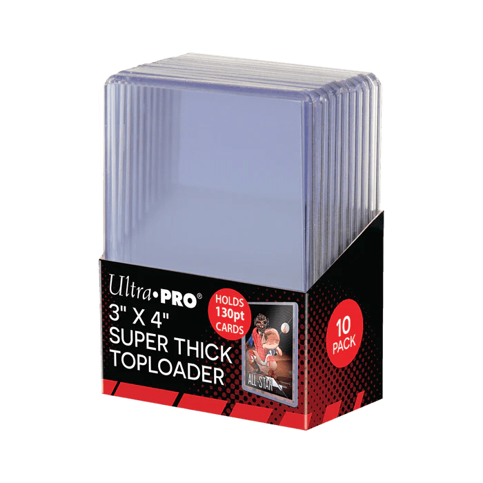 Ultra - Pro Super Thick Toploader 130PT 10CT - Cartes Sportives Rive Sud