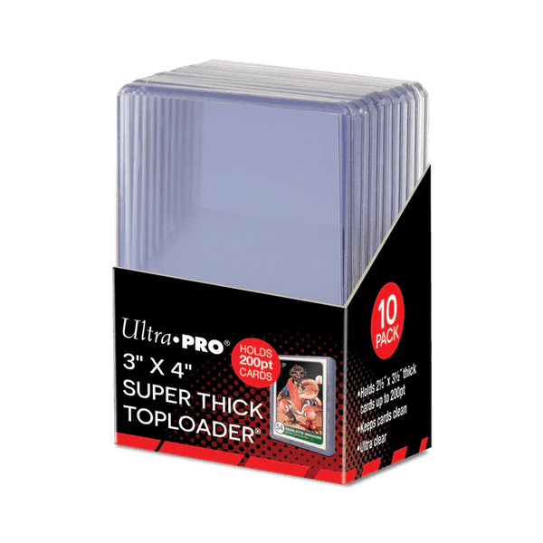 Ultra - Pro Super Thick Toploader 200pt 10CT - Cartes Sportives Rive Sud