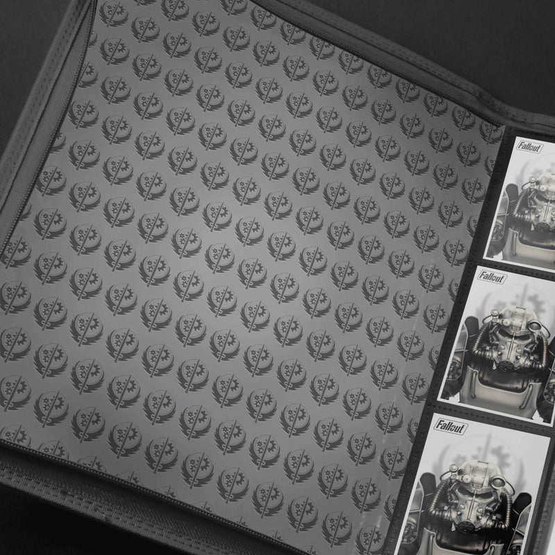 Ultra Pro Zip Binder Pro Fallout Brotherhood of Steel Bethesda 9PKT - Cartes Sportives Rive Sud