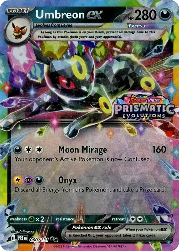 Umbreon ex - 060/131 (Prismatic Evolutions Stamp) [MCAP - 060/131] - Cartes Sportives Rive Sud