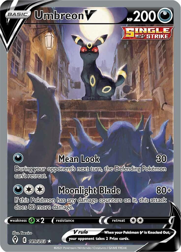 Umbreon V (Alternate Full Art) [SWSH07 - 189/203] - Cartes Sportives Rive Sud