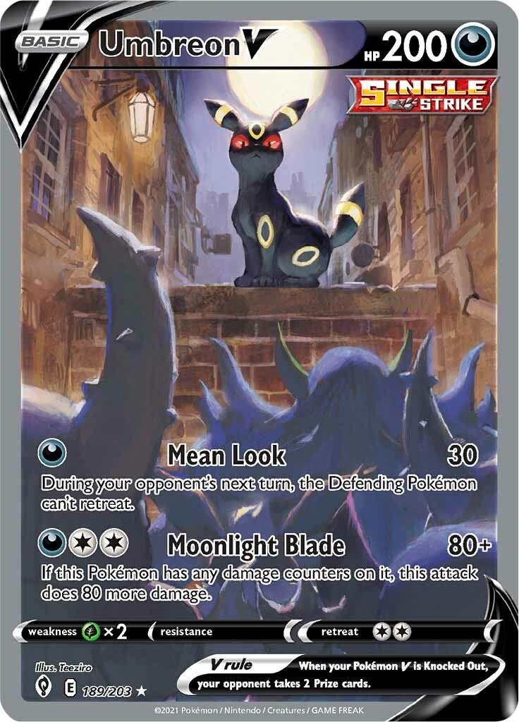 Umbreon V (Alternate Full Art) [SWSH07 - 189/203] - Cartes Sportives Rive Sud
