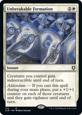 Unbreakable Formation [CLB - 710] - Cartes Sportives Rive Sud
