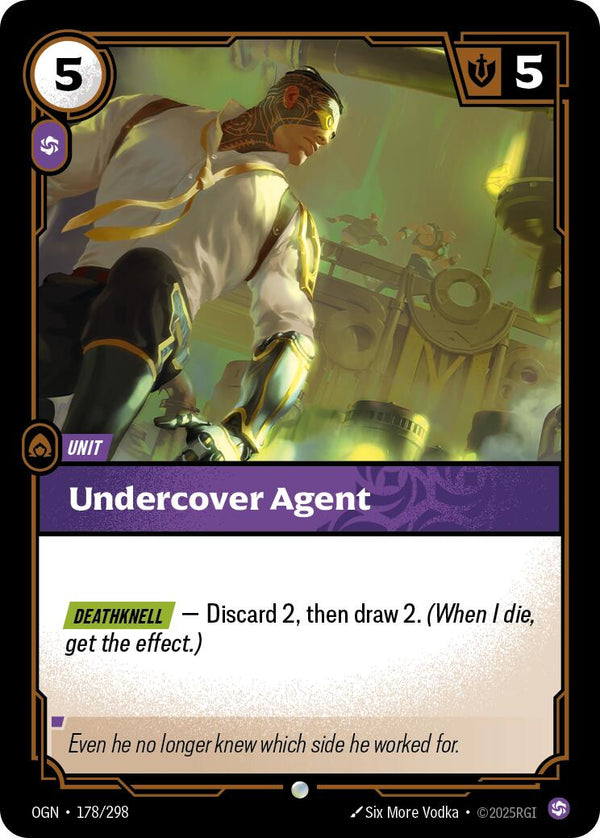 Undercover Agent [OGN - 178/298] - Cartes Sportives Rive Sud