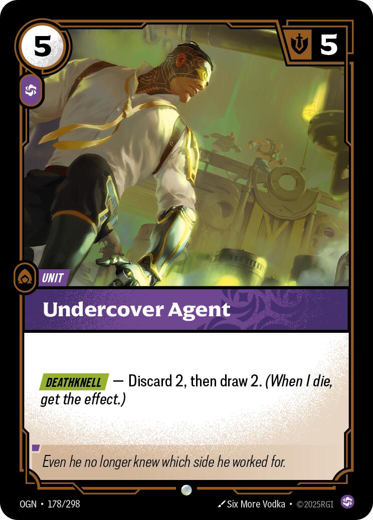 Undercover Agent [OGN - 178/298] - Cartes Sportives Rive Sud