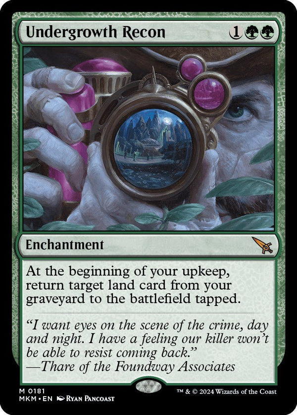 Undergrowth Recon [MKM - 181] - Cartes Sportives Rive Sud