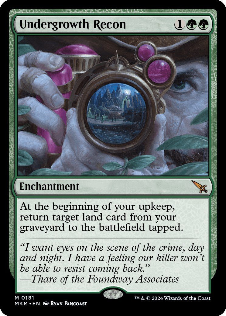 Undergrowth Recon [MKM - 181] - Cartes Sportives Rive Sud