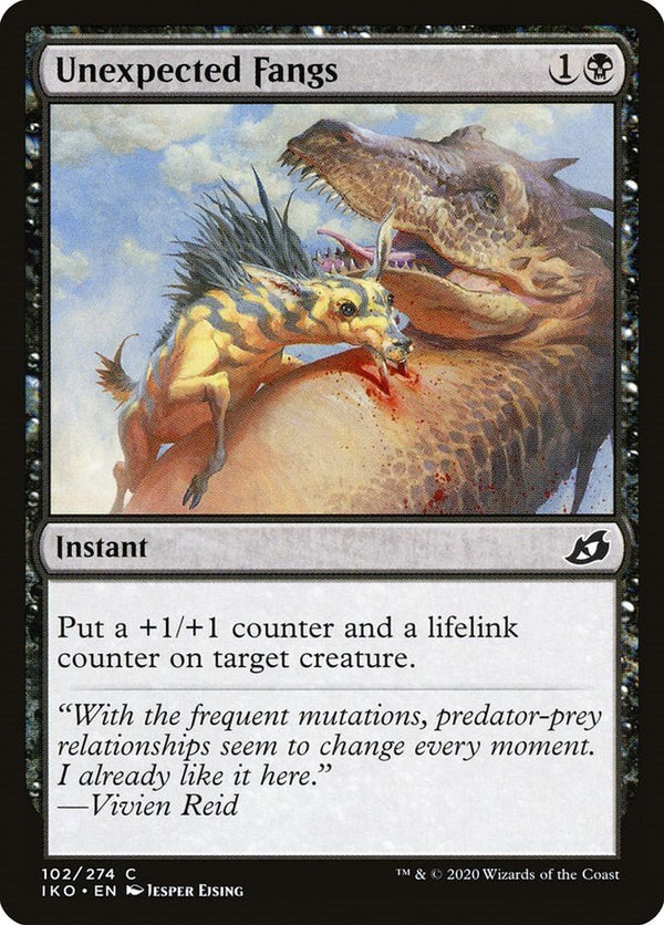 Unexpected Fangs [IKO - 102] - Cartes Sportives Rive Sud