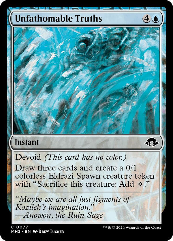 Unfathomable Truths [MH3 - 77] - Cartes Sportives Rive Sud