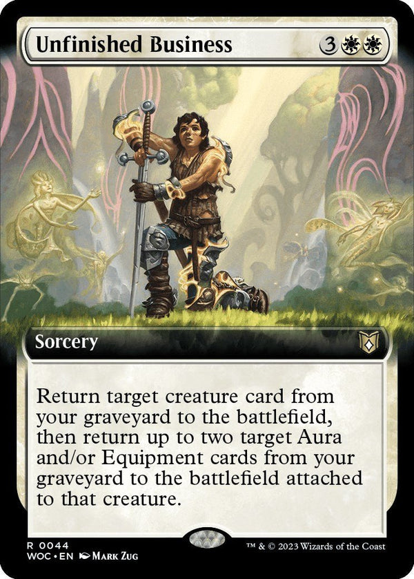 Unfinished Business (Extended Art) [WOC - 44] - Cartes Sportives Rive Sud