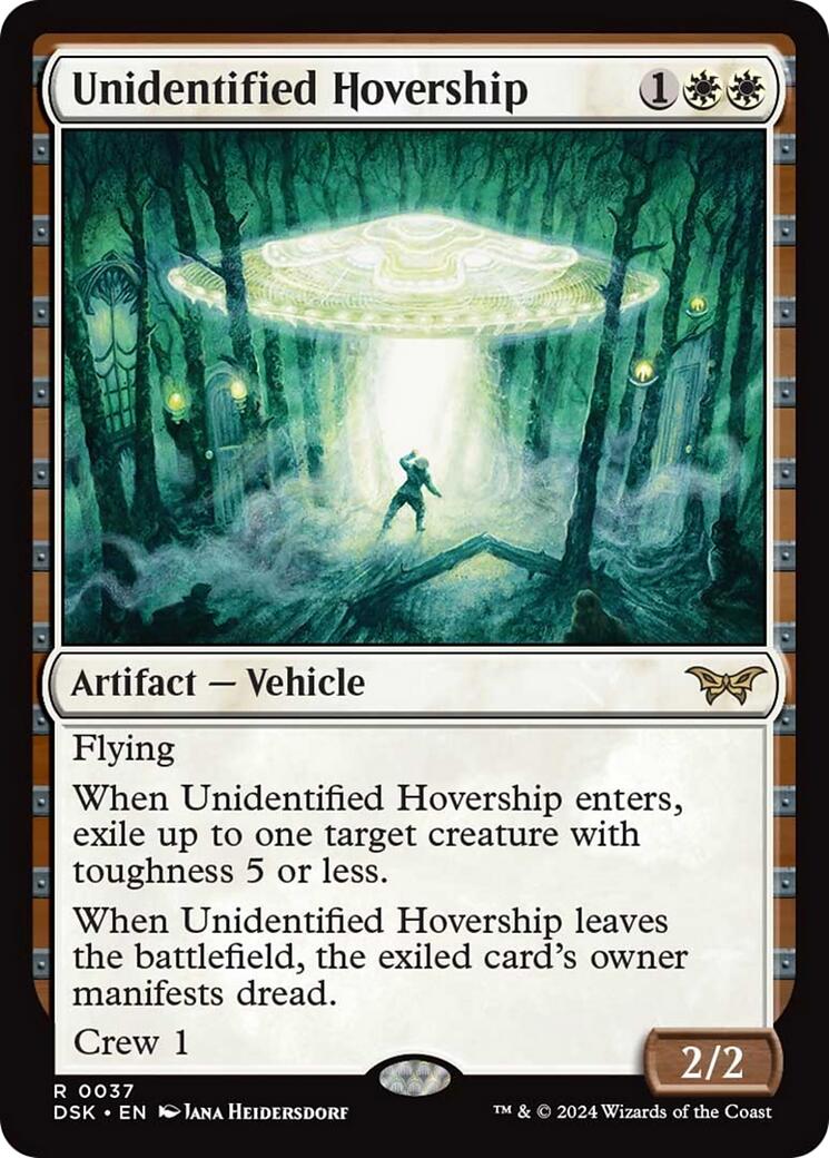 Unidentified Hovership [DSK - 37] - Cartes Sportives Rive Sud