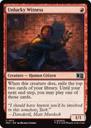 Unlucky Witness [MSC - 812] - Cartes Sportives Rive Sud
