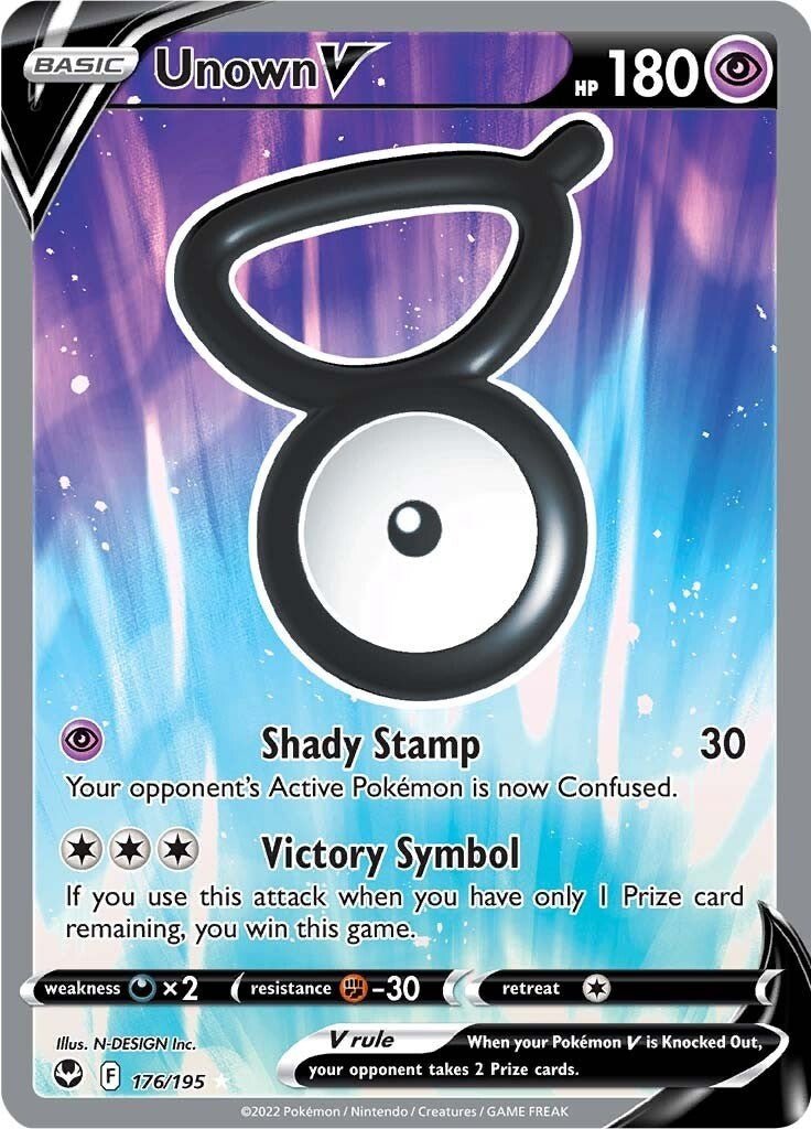Unown V (Full Art) [SWSH12 - 176/195] - Cartes Sportives Rive Sud