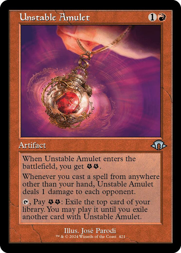 Unstable Amulet (Retro Frame) [MH3 - 421] - Cartes Sportives Rive Sud