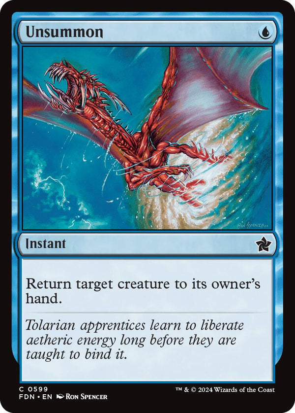 Unsummon [FDN - 599] - Cartes Sportives Rive Sud