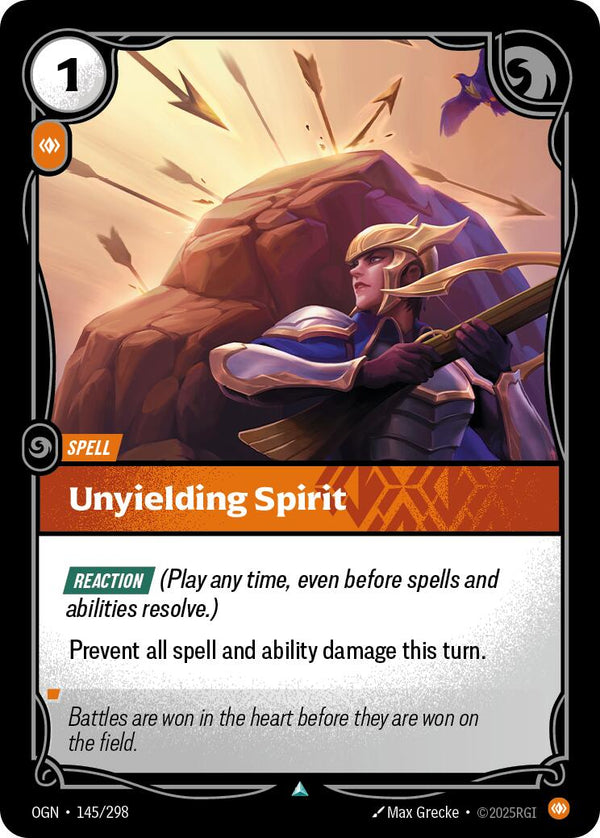 Unyielding Spirit [OGN - 145/298] - Cartes Sportives Rive Sud