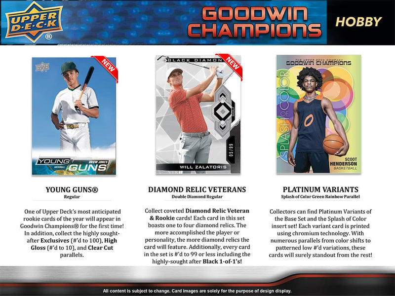 Upper Deck Multisports Goodwin Champions 2023 Hobby Box - Cartes Sportives Rive Sud