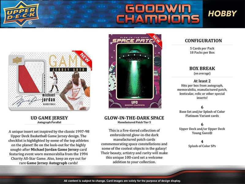 Upper Deck Multisports Goodwin Champions 2023 Hobby Box - Cartes Sportives Rive Sud