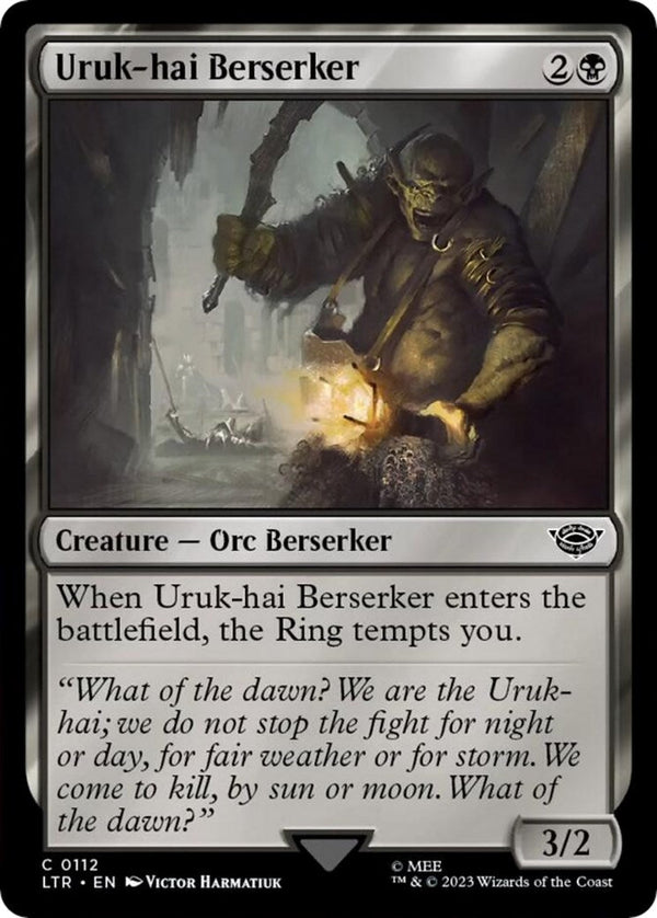 Uruk - hai Berserker [LTR - 112] - Cartes Sportives Rive Sud