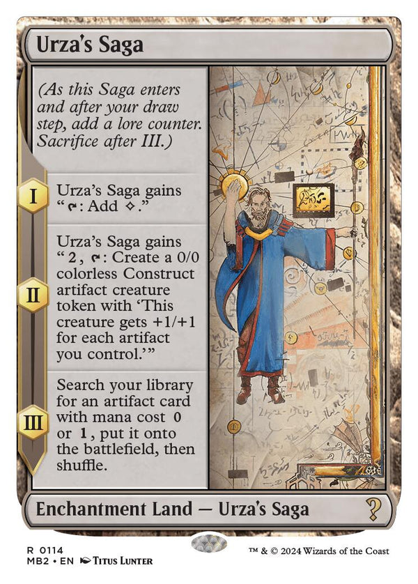Urza's Saga (White Border) [MB2 - 114] - Cartes Sportives Rive Sud