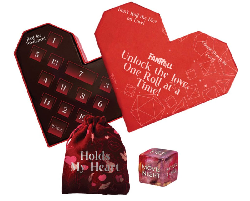 Valentines' Advent Calendar Resin Poly Dice (Pre - Order) - Cartes Sportives Rive Sud