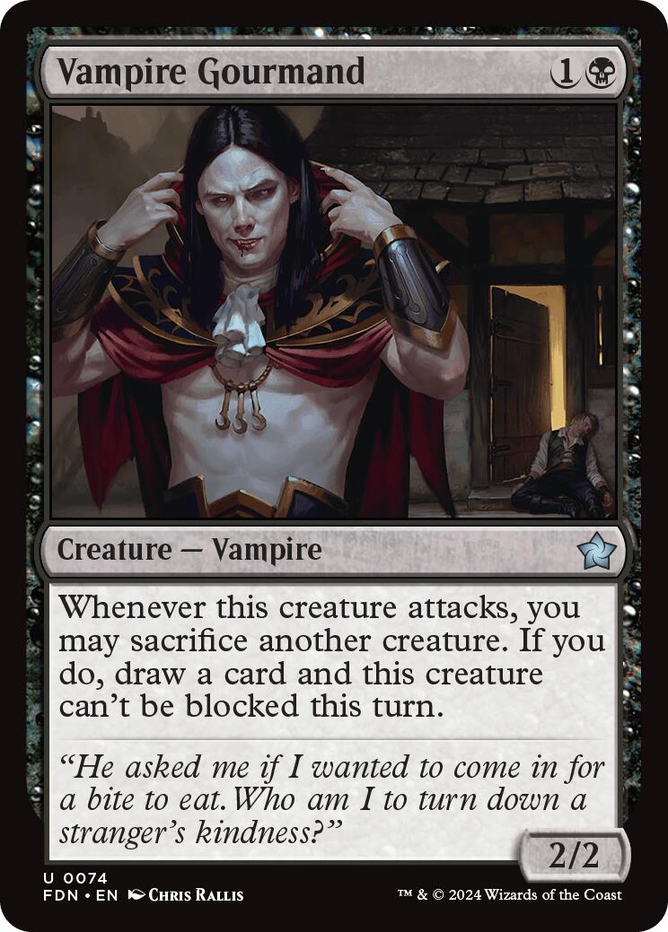 Vampire Gourmand [FDN - 74] - Cartes Sportives Rive Sud