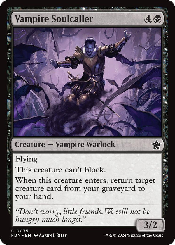 Vampire Soulcaller [FDN - 75] - Cartes Sportives Rive Sud