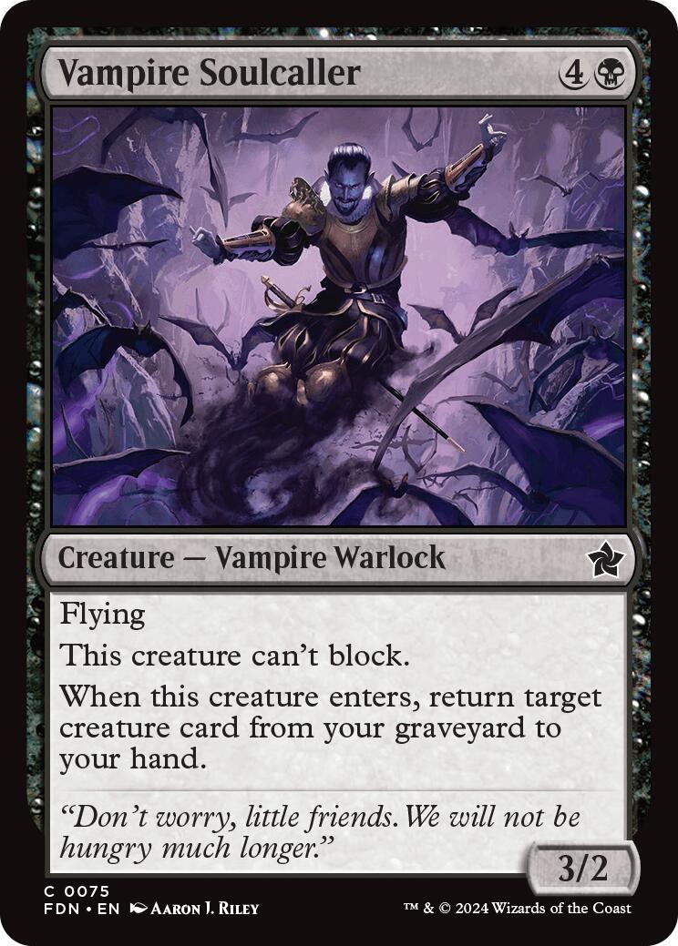 Vampire Soulcaller [FDN - 75] - Cartes Sportives Rive Sud