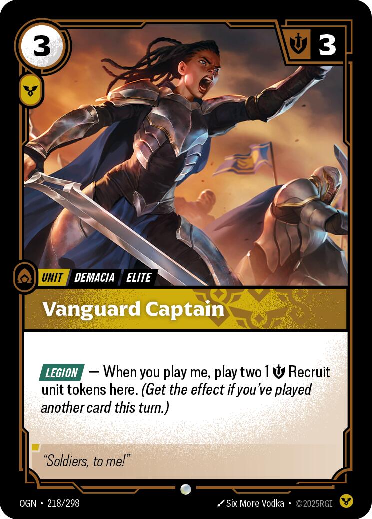 Vanguard Captain [OGN - 218/298] - Cartes Sportives Rive Sud