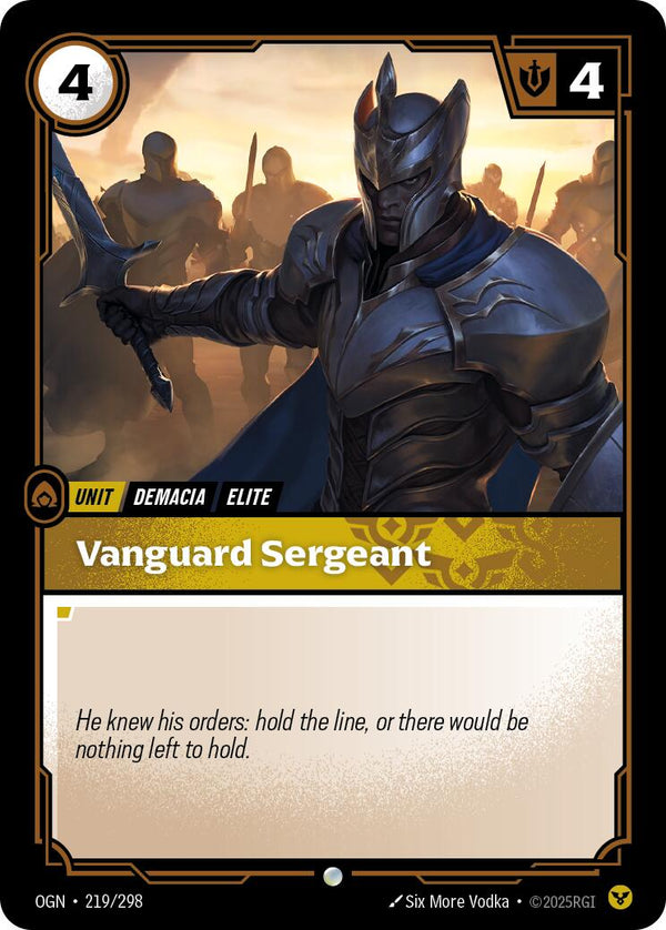 Vanguard Sergeant [OGN - 219/298] - Cartes Sportives Rive Sud