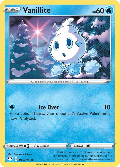 Vanillite [SWSH03 - 045/189] - Cartes Sportives Rive Sud