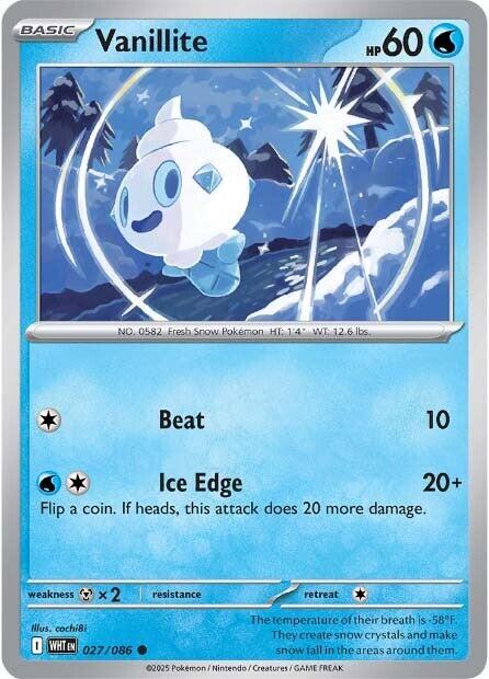 Vanillite [WHT - 027/086] - Cartes Sportives Rive Sud